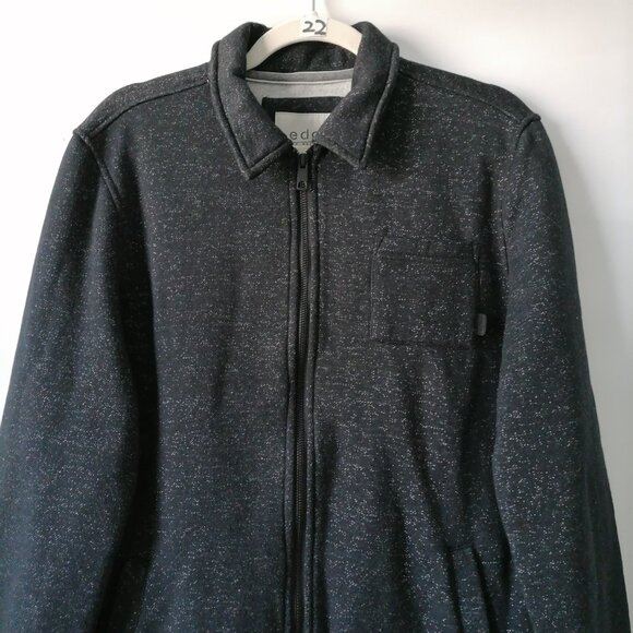 EDC Mens Black Long Sleeve Full Zip Fleece Jacket Size Medium - Picture 3 of 7